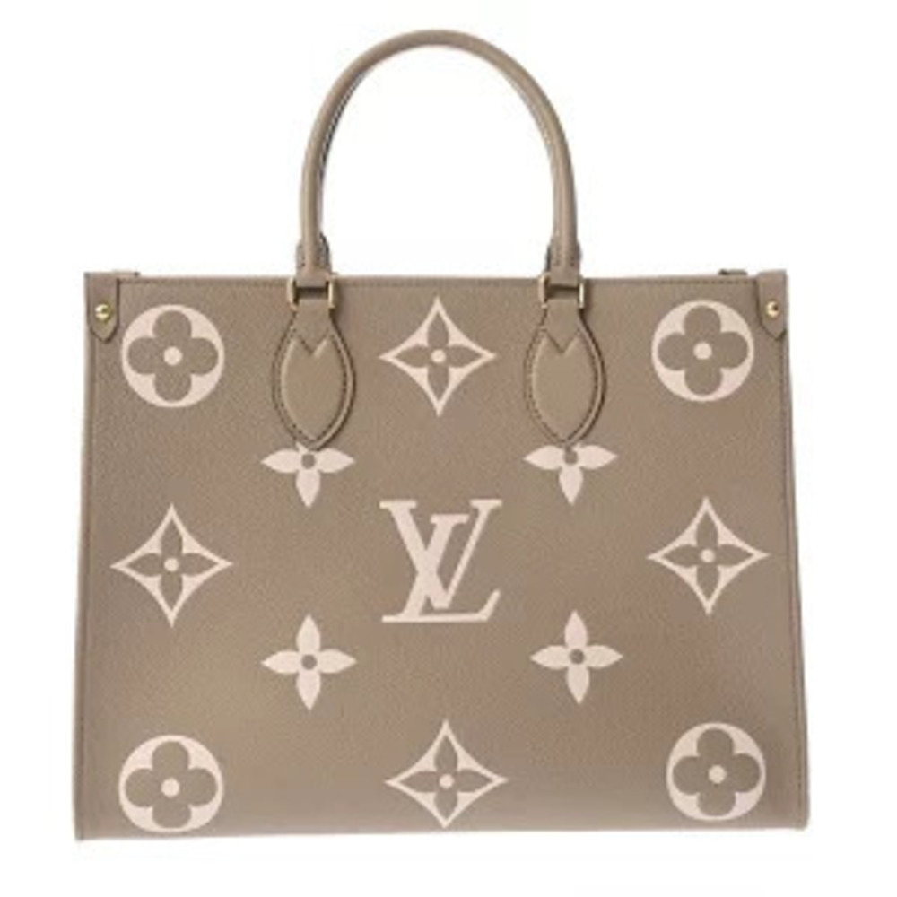 Louis Vuitton Bicolor Empreinte OnTheGo Tourterelle Cream Handbag
